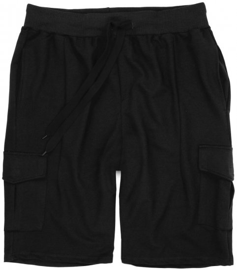 Lavecchia 2011 Cargo-pocket Sweatshorts Black - Pantaloni & pantaloncini tuta - Pantaloni Tuta Uomo Taglie Forti