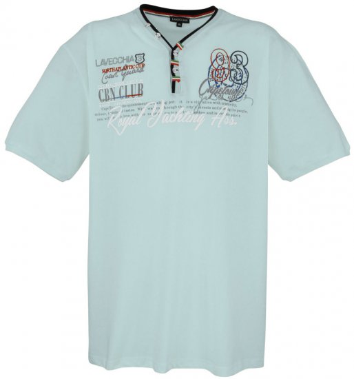 Lavecchia 608 Printed T-shirt Mint - Magliette - Magliette Uomo Taglie Forti