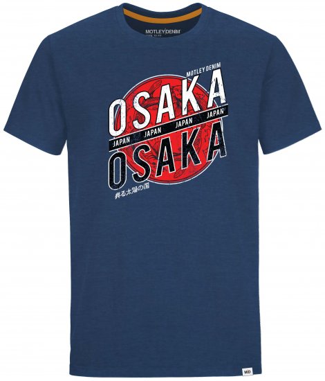 Motley Denim Leicester T-shirt Dark Indigo - Magliette - Magliette Uomo Taglie Forti