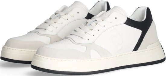 Liu Jo Boy 01 Leather/Suede Sneakers White/Black - Scarpe da uomo 40-52 - 