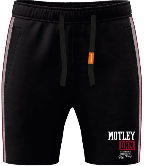 Motley Denim Liverpool Sweatshorts Black - Pantaloni & pantaloncini tuta - Pantaloni Tuta Uomo Taglie Forti