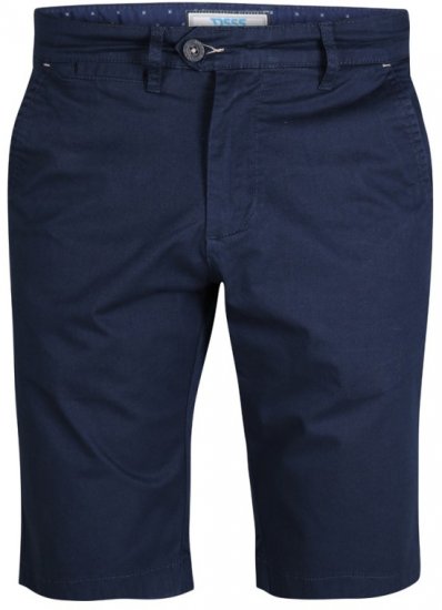 D555 Lopez Stretch Shorts Navy - Shorts - Pantaloncini Uomo Taglie Forti