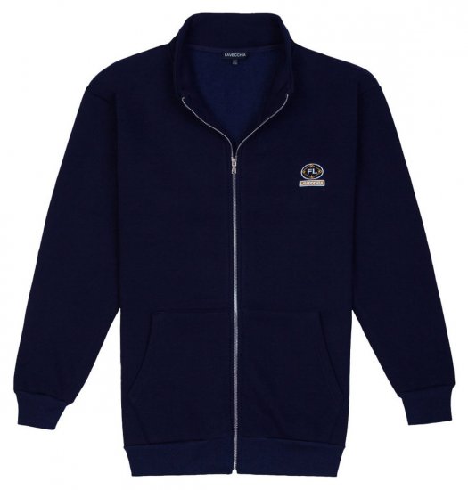 Lavecchia 2027 Felpa con zip Blu scuro - Felpe & felpe con cappuccio - Felpe & Felpe con Cappuccio Uomo Taglie Forti