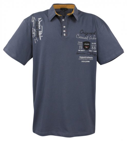 Lavecchia 610 T-shirt con colletto Antracite - Polo - Polo Uomo Taglie Forti