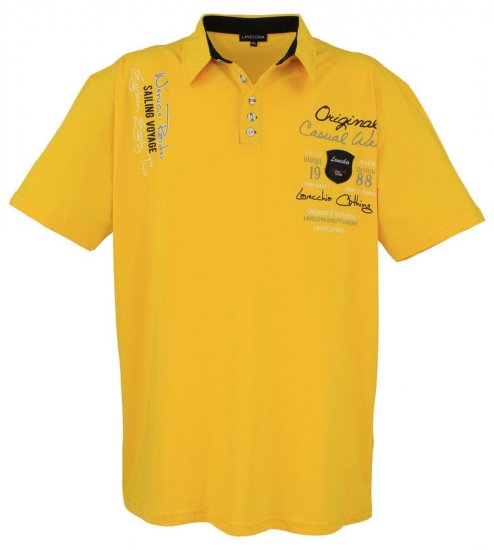 Lavecchia 610 T-shirt con colletto Giallo - Polo - Polo Uomo Taglie Forti
