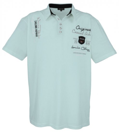 Lavecchia 610 T-shirt con colletto Verde menta - Polo - Polo Uomo Taglie Forti