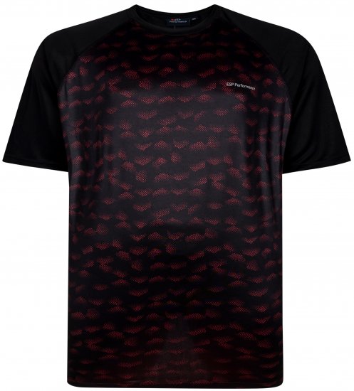 Espionage LW157 Performance T-shirt Black/Red - Abbigliamento sportivo & Outdoor - Abbigliamento Sportivo Uomo Taglie Forti