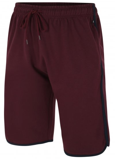 Kam Jeans 3312 Jersey Gym Shorts Burgundy - Pantaloni & pantaloncini tuta - Pantaloni Tuta Uomo Taglie Forti