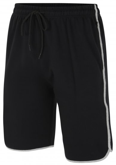 Kam Jeans 3312 Jersey Gym Shorts Black - Pantaloni & pantaloncini tuta - Pantaloni Tuta Uomo Taglie Forti