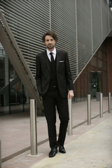 Skopes Madrid Waistcoat Black - Abiti - Abiti da Uomo Taglie Forti