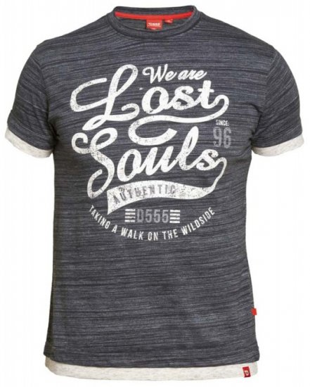 D555 Maiden T-shirt Black - Magliette - Magliette Uomo Taglie Forti