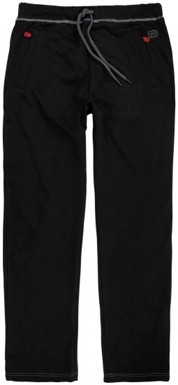 Adamo Markus Sweatpants with draw-cord Black - Pantaloni & pantaloncini tuta - Pantaloni Tuta Uomo Taglie Forti