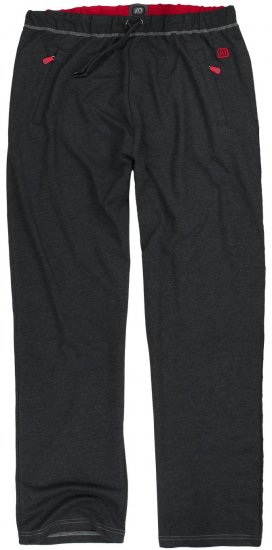 Adamo Markus Sweatpants with draw-cord Charcoal - Pantaloni & pantaloncini tuta - Pantaloni Tuta Uomo Taglie Forti