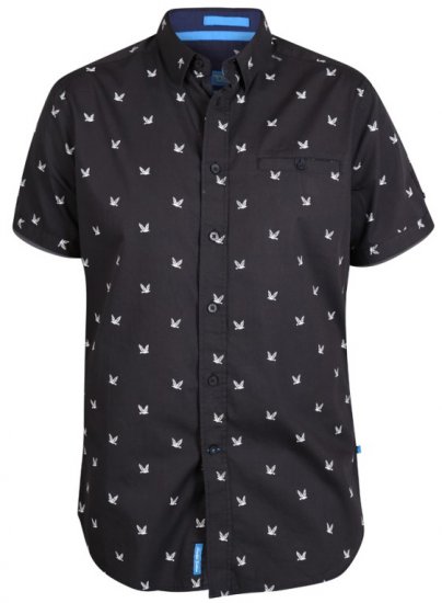 D555 Marley Shirt Black - Camicie - Camicie Taglie Forti Uomo