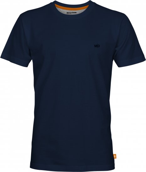 Motley Denim Malaga T-Shirt Navy - Magliette - Magliette Uomo Taglie Forti