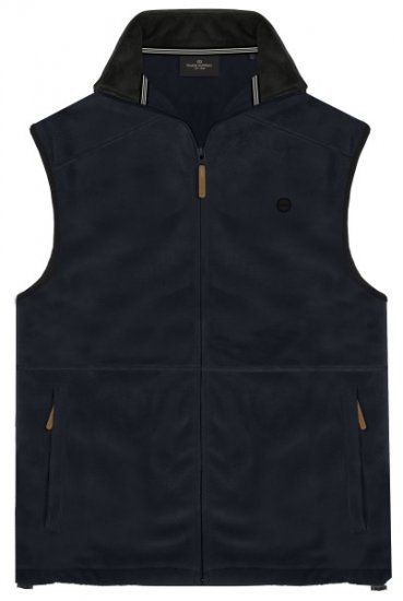 Double Outfitters MFT-7089 Sleeveless Fleece Vest Navy - Giubbotti - Giubbotti Uomo Taglie Forti