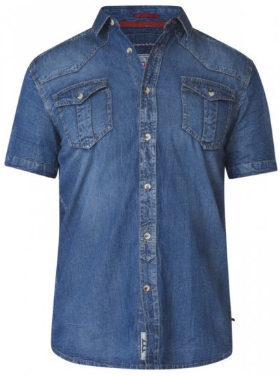 D555 Mike Denim Shirt - Camicie - Camicie Taglie Forti Uomo