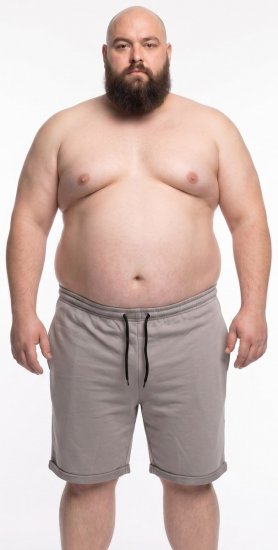 20 Nodi Bora Bermuda della tuta Grigio - Pantaloni & pantaloncini tuta - Pantaloni Tuta Uomo Taglie Forti
