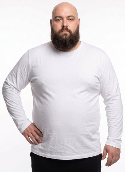 20 Nodi Carbino T-shirt a maniche lunghe Bianco - Abbigliamento sportivo - Abbigliamento sportivo taglie forti