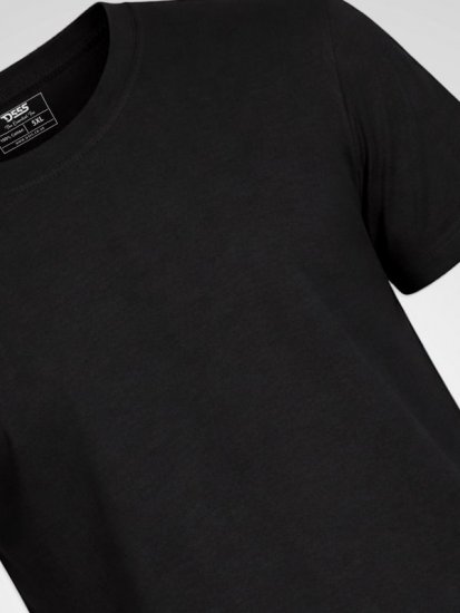 D555 Smartly T-shirt girocollo Nero confezione da 5 - Magliette - Magliette Uomo Taglie Forti