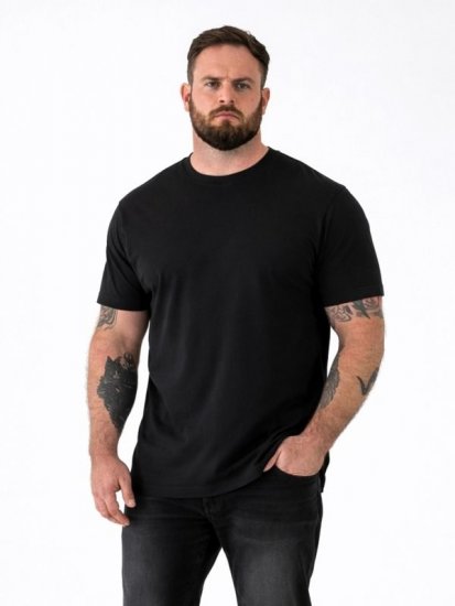D555 Smartly T-shirt girocollo Nero confezione da 5 - Magliette - Magliette Uomo Taglie Forti