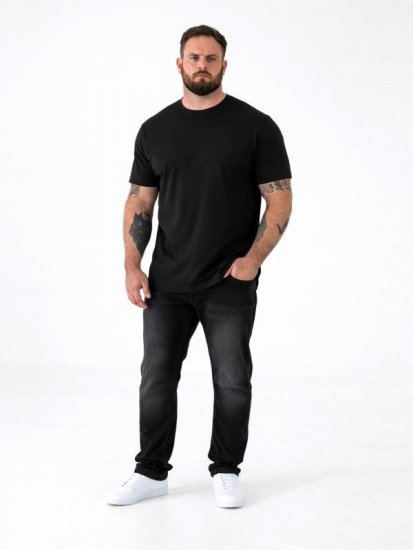 D555 Smartly T-shirt girocollo Nero confezione da 5 - Magliette - Magliette Uomo Taglie Forti