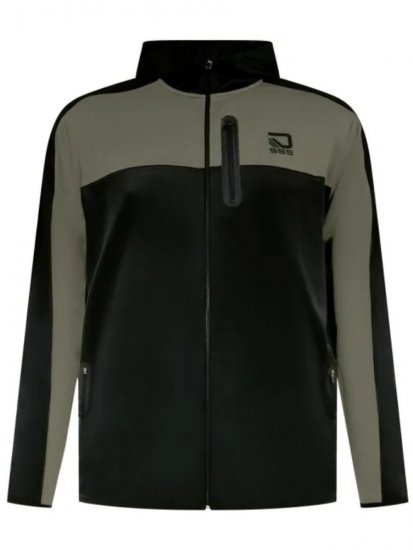 D555 Southport Felpa con cappuccio e zip Nero - Felpe & felpe con cappuccio - Felpe & Felpe con Cappuccio Uomo Taglie Forti