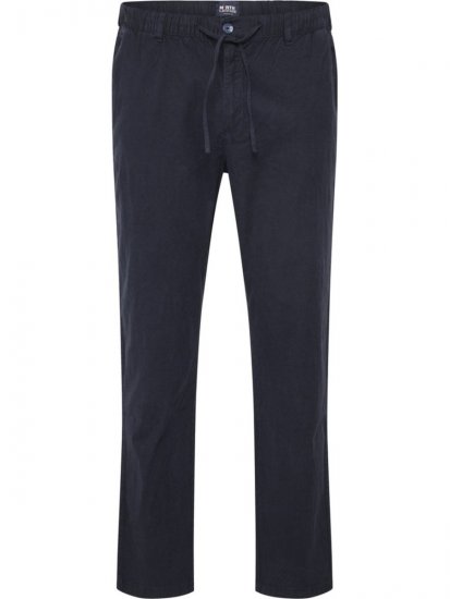 North Latitude 51142 Pantaloni di lino con elastico in vita Blu scuro - Jeans & pantaloni - Jeans & Pantaloni Uomo Taglie Forti