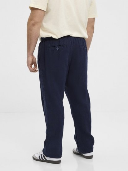 North Latitude 51142 Pantaloni di lino con elastico in vita Blu scuro - Jeans & pantaloni - Jeans & Pantaloni Uomo Taglie Forti