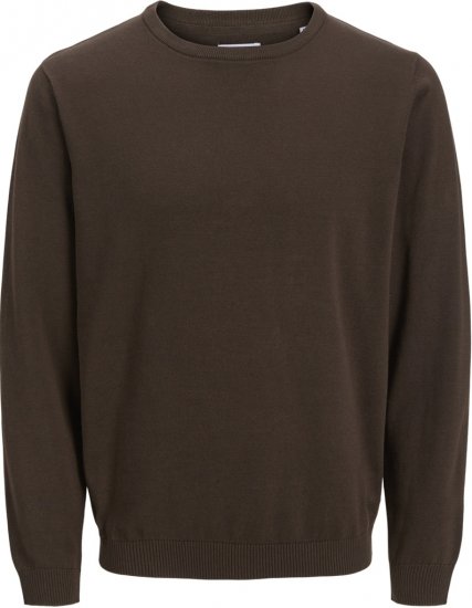 Jack & Jones BASIC Knitted Sweater Brown - Felpe & felpe con cappuccio - Felpe & Felpe con Cappuccio Uomo Taglie Forti
