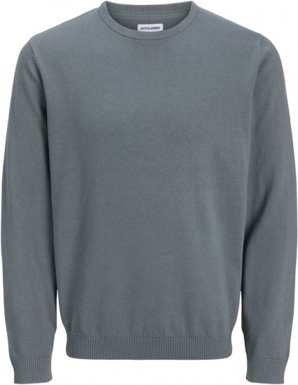Jack & Jones BASIC Knitted Sweater Grey - Felpe & felpe con cappuccio - Felpe & Felpe con Cappuccio Uomo Taglie Forti