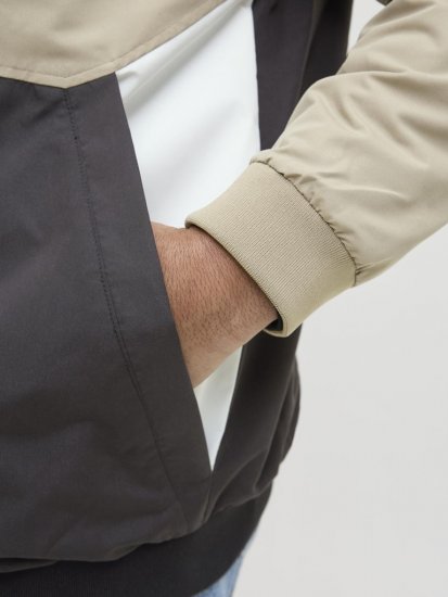 Jack & Jones Rush Bomber Hoodie Grey - Giubbotti - Giubbotti Uomo Taglie Forti