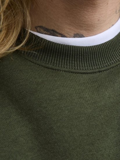 Jack & Jones Bradley Sweatshirt Green - Felpe & felpe con cappuccio - Felpe & Felpe con Cappuccio Uomo Taglie Forti
