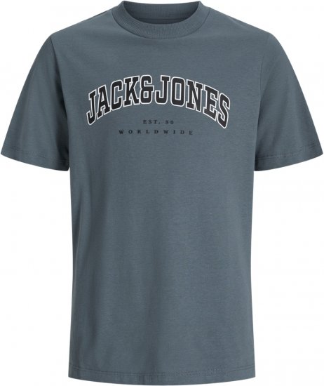 Jack & Jones Caleb Varsity T-Shirt Grey - Magliette - Magliette Uomo Taglie Forti