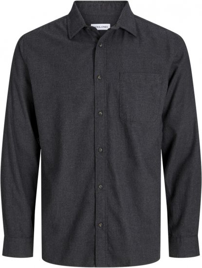 Jack & Jones Classic Long Sleeve Shirt Grey - Camicie - Camicie Taglie Forti Uomo