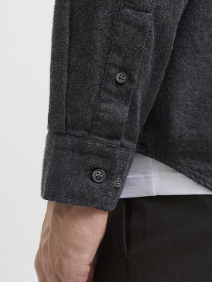 Jack & Jones Classic Long Sleeve Shirt Grey - Camicie - Camicie Taglie Forti Uomo