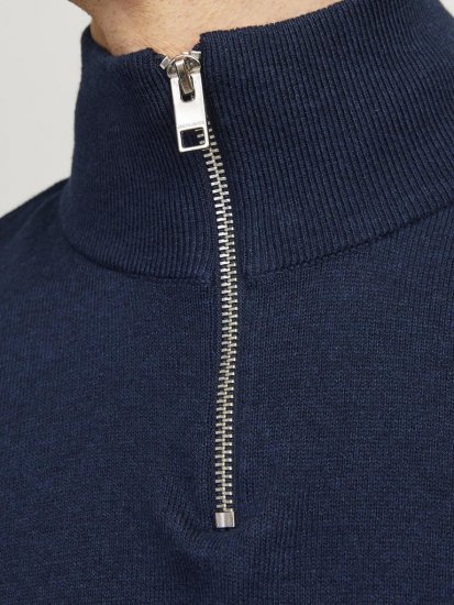 Jack & Jones Emil Knitted Pullover Blue - Felpe & felpe con cappuccio - Felpe & Felpe con Cappuccio Uomo Taglie Forti