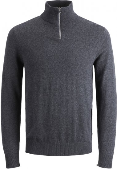 Jack & Jones Emil Knitted Pullover Grey - Felpe & felpe con cappuccio - Felpe & Felpe con Cappuccio Uomo Taglie Forti
