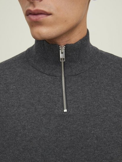 Jack & Jones Emil Knitted Pullover Grey - Felpe & felpe con cappuccio - Felpe & Felpe con Cappuccio Uomo Taglie Forti