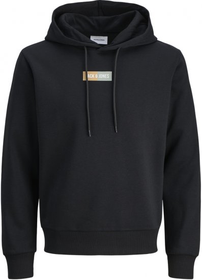 Jack & Jones Pan Hoodie Black - Felpe & felpe con cappuccio - Felpe & Felpe con Cappuccio Uomo Taglie Forti