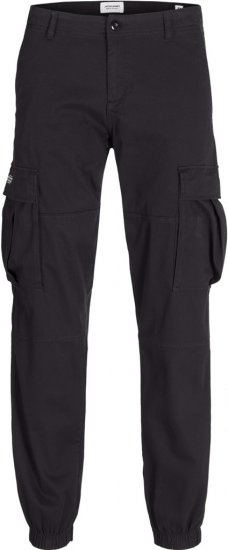 Jack & Jones Jonnie Cuffed Cargo Pants Black - Jeans & pantaloni - Jeans & Pantaloni Uomo Taglie Forti