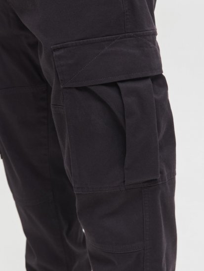 Jack & Jones Jonnie Cuffed Cargo Pants Black - Jeans & pantaloni - Jeans & Pantaloni Uomo Taglie Forti