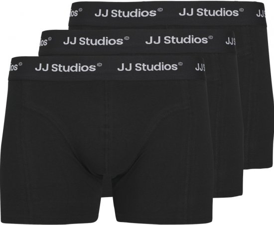 Jack & Jones Soho Solid Trunks 3-Pack Black - Intimo & costumi da bagno - Intimo Taglie Forti Uomo