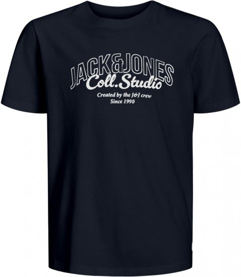 Jack & Jones Makoto T-shirt Blue - Magliette - Magliette Uomo Taglie Forti