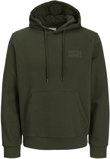 Jack & Jones ECORP Hoodie Green - Felpe & felpe con cappuccio - Felpe & Felpe con Cappuccio Uomo Taglie Forti