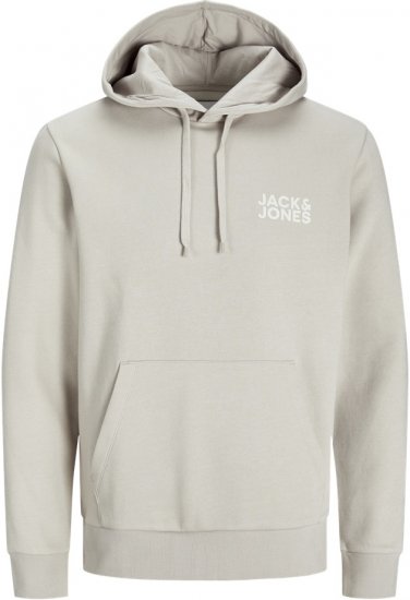 Jack & Jones ECORP Hoodie Grey - Felpe & felpe con cappuccio - Felpe & Felpe con Cappuccio Uomo Taglie Forti