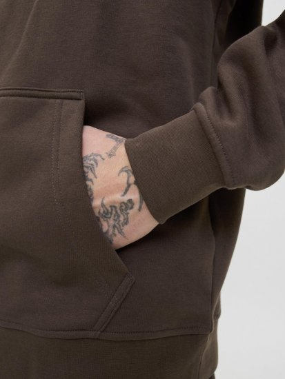 Jack & Jones Soho Hoodie Brown - Felpe & felpe con cappuccio - Felpe & Felpe con Cappuccio Uomo Taglie Forti