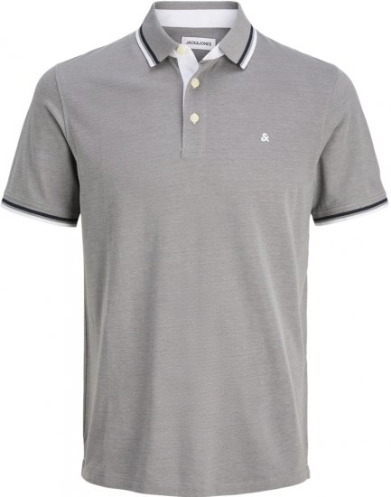 Jack & Jones Paulos Polo Short Sleeve Grey - Polo - Polo Uomo Taglie Forti