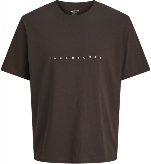 Jack & Jones STAR T-shirt Brown - Magliette - Magliette Uomo Taglie Forti