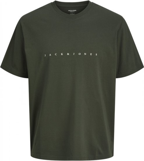 Jack & Jones STAR T-Shirt Green - Magliette - Magliette Uomo Taglie Forti
